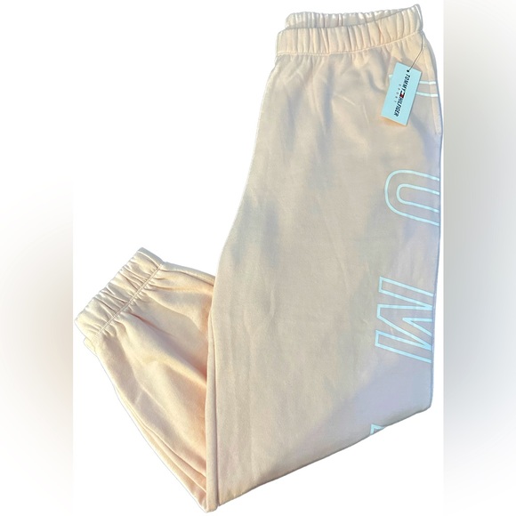 TOMMY HILFIGER SPORT WOMENS SWEATPANTS PINK SIZE XL - Picture 3 of 7